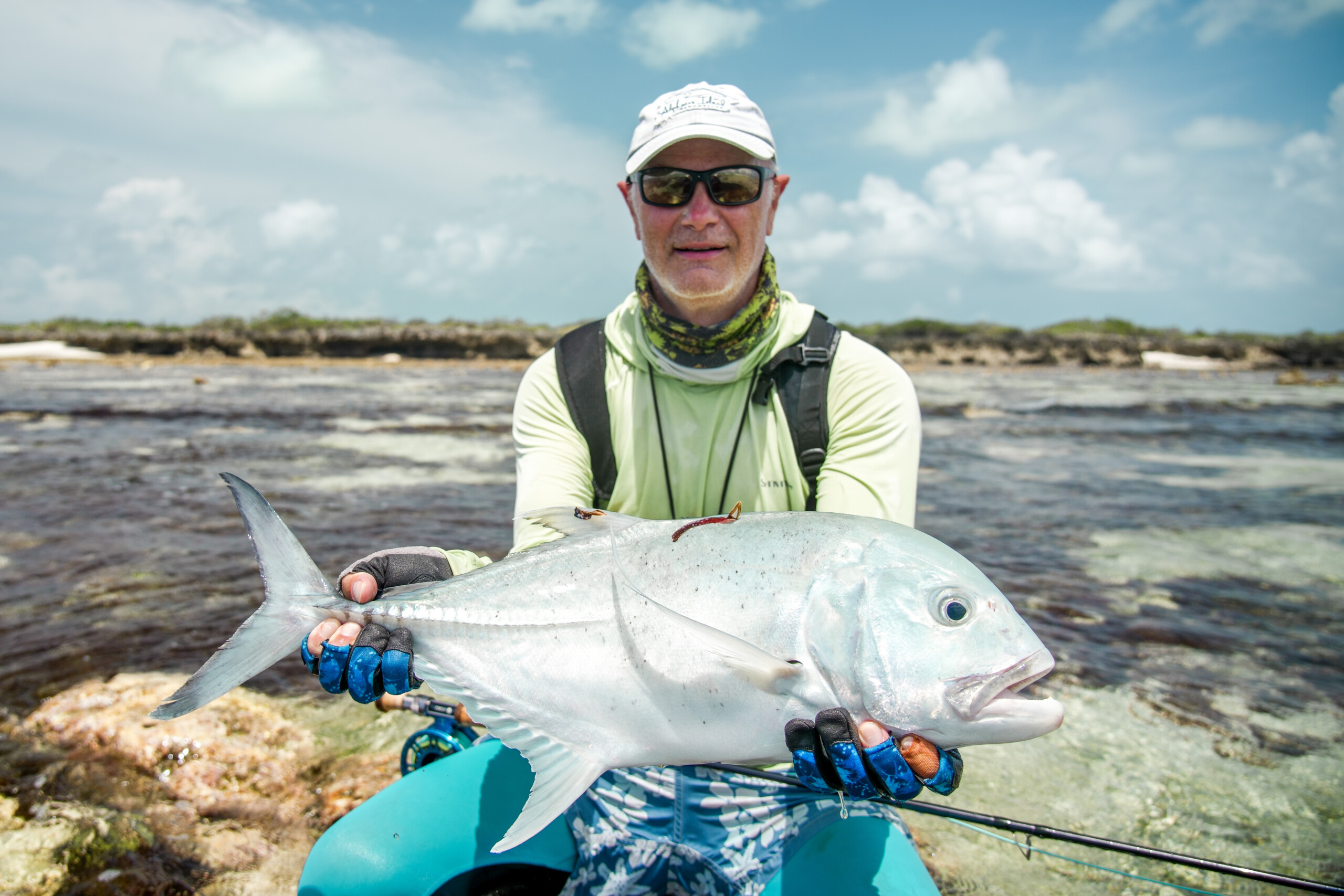 Seychelles Astove Atoll Giant trevally fly fishing