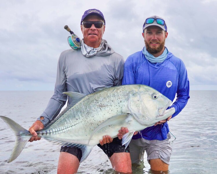 Seychelles Farquhar Atoll Giant trevally fly fishing