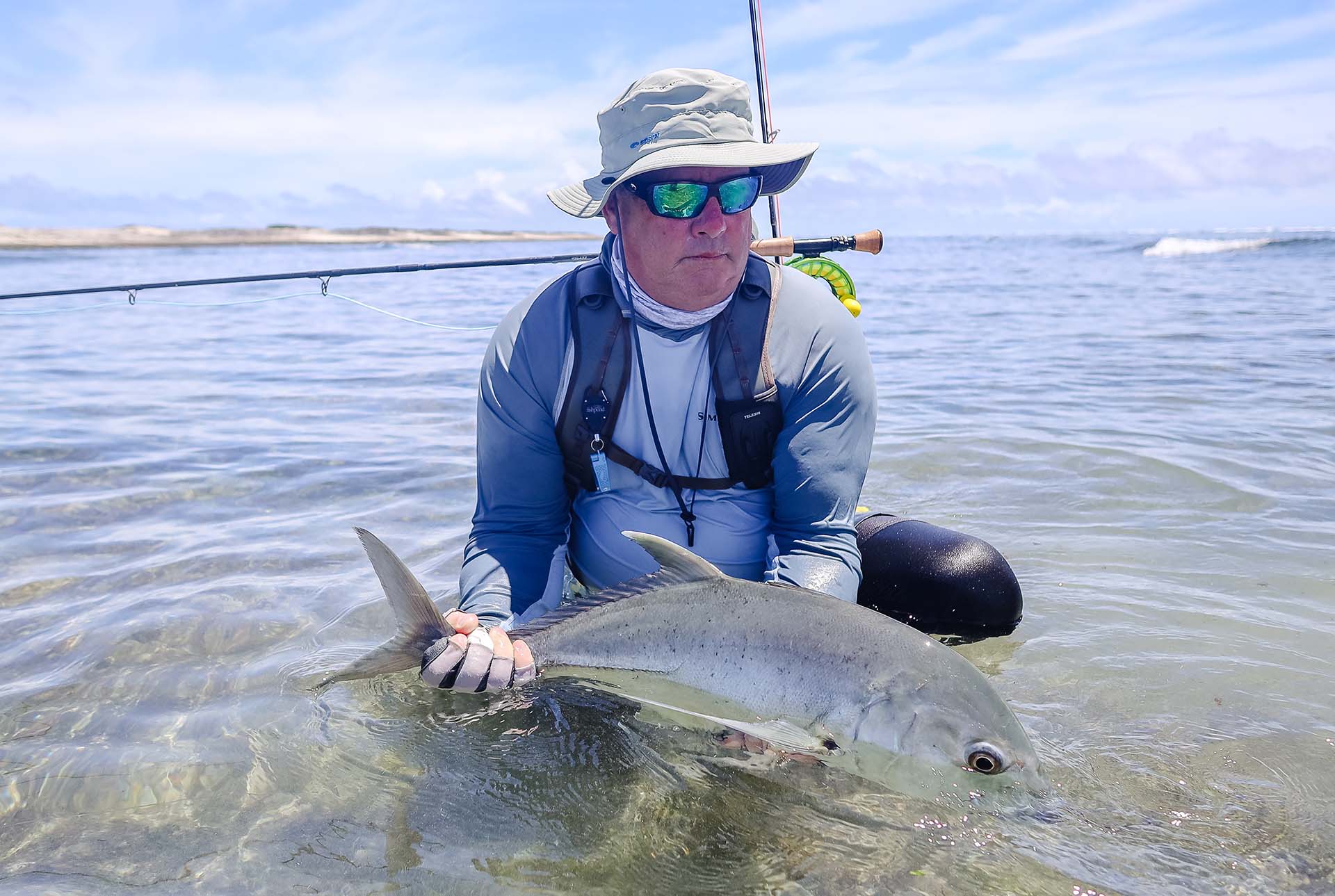 Seychelles Astove Atoll Giant trevally fly fishing