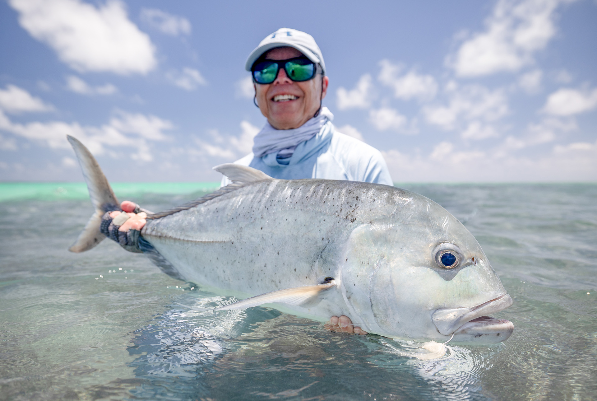 Seychelles Alphonse Island Gaint trevally fly fishing