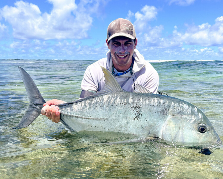 Alphonse Island Seychelles Giant trevally fly fishing